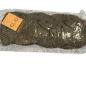 C.C Women's Taupe Knit Headband